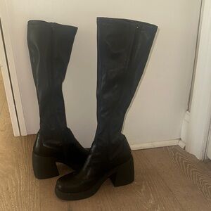 Steve Madden Black Over the Knee Boots